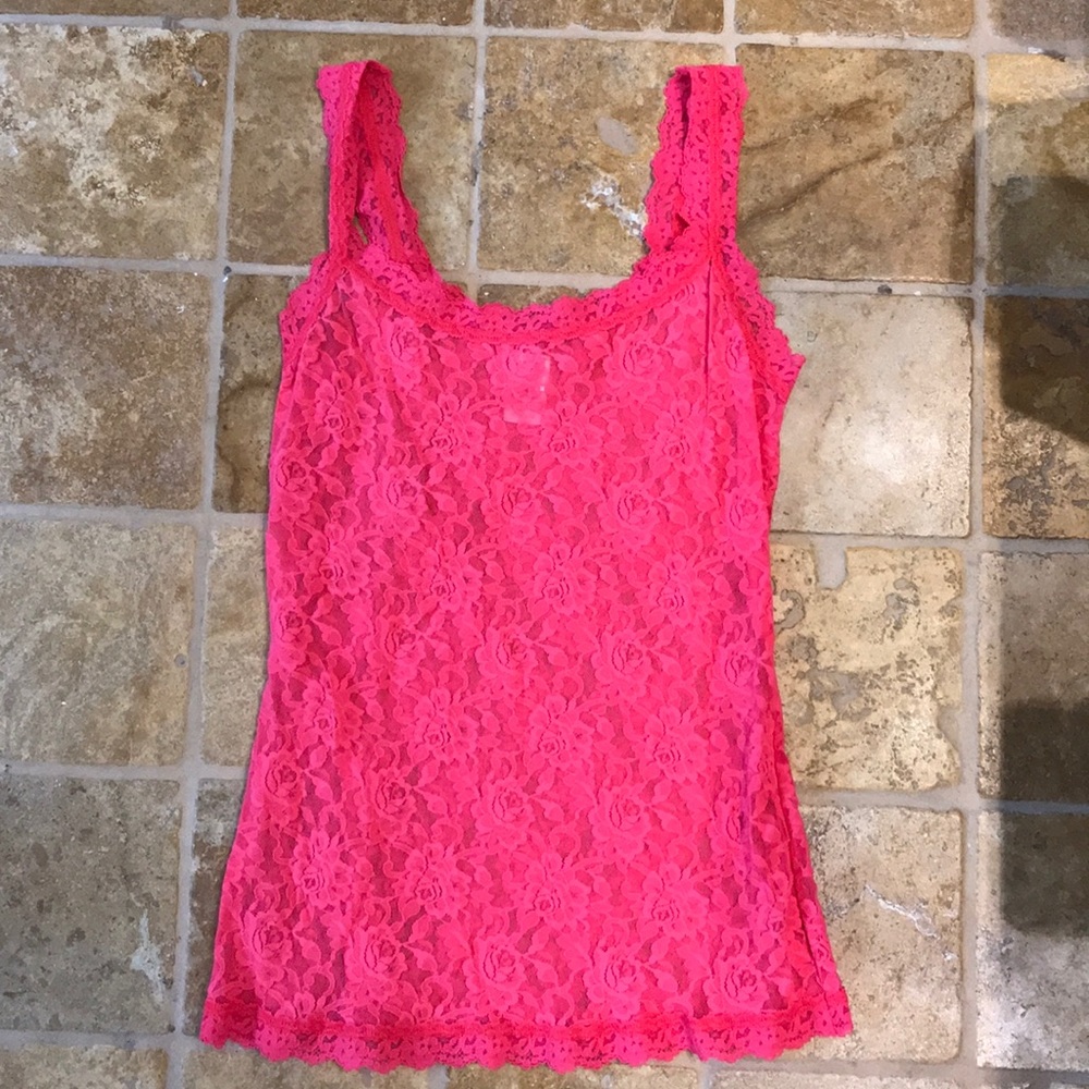 Salmon Pink Hanky Panky Lace Camisole